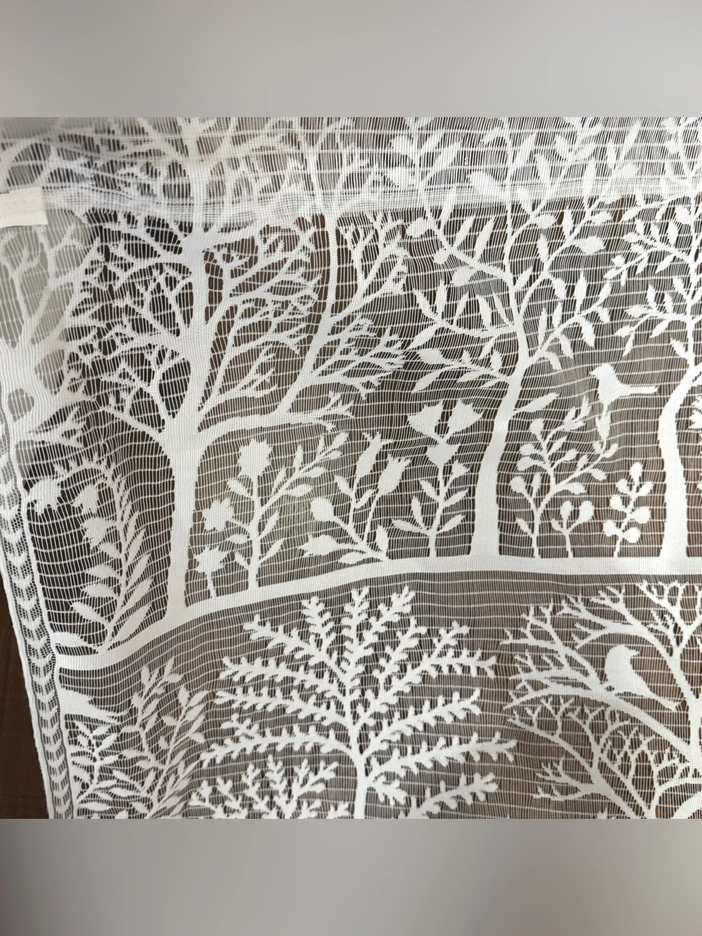 Heritage Lace Rabbit Hollow Curtains 60x84 White 6 Panels 3 Pairs Woodland